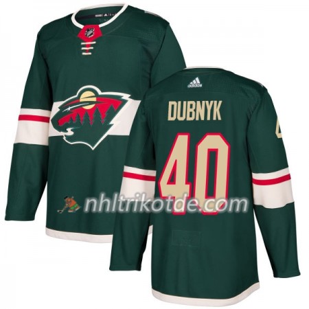 Minnesota Wild Trikot Devan Dubnyk 40 Adidas 2017-2018 Grün Authentic - Herren